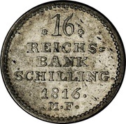 16 Reichsbank Schilling - Frederik VI reverse image