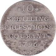10 Schilling Courant / ⅙ Speciesthaler - Christian VII reverse image
