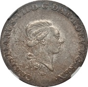 ⅓ Speciesthaler / 20 Schilling Courant - Christian VII obverse image