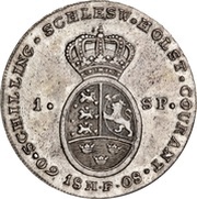 1 Speciesthaler / 60 Schilling Courant - Christian VII, Germany, 1787-1808 reverse image