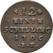 1⁄12 Schilling - Charles Frederick, Germany, 1706 reverse image