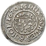 1 Dreiling - Christian Albert, Germany, 1661-1675 reverse image