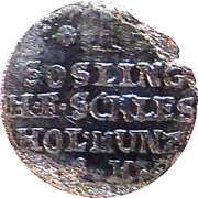 1 Sechsling - Charles Frederick, Germany, 1706-1712 reverse image