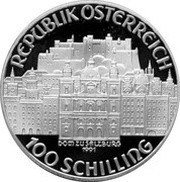 100 Schilling Mozart - Salzburg obverse image