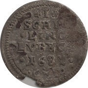 1 Schilling - Christian Albert, Germany, 1681 reverse image