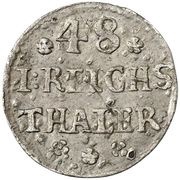 1⁄48 Thaler - Charles Frederick, Germany, 1703 reverse image