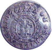 1 Schilling - Charles Frederick, Germany, 1703-1709 reverse image