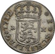 1 Schilling - Charles Frederick, Germany, 1710-1712 reverse image