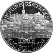 100 Schilling Mozart - Burgtheater obverse image