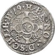 1⁄16 Thaler - Frederick III, Germany, 1617-1619 reverse image