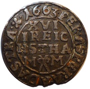 1⁄16 Thaler - Christian Albert, Germany, 1661-1665 reverse image