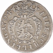 4 Schilling - Charles Frederick, Germany, 1703-1710 reverse image