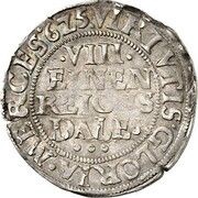 ⅛ Thaler - Frederick III, Germany, 1625-1657 reverse image
