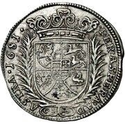 2 Marks - Christian Albert, Germany, 1681 reverse image