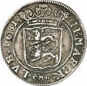 2 Marks - Christian Albert, Germany, 1681-1682 reverse image