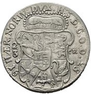 ⅔ Thaler - Christian Albert, Germany, 1683-1688 reverse image