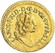¼ Ducat - Charles Frederick obverse image