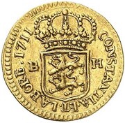 ¼ Ducat - Charles Frederick, Germany, 1711 reverse image
