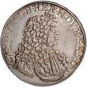 1 Thaler - Christian Albert obverse image