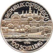 100 Schilling Kaiser Franz Joseph I obverse image