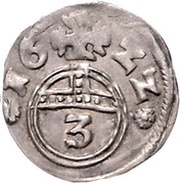3 Pfennig - Ernest III, Germany, 1622 reverse image