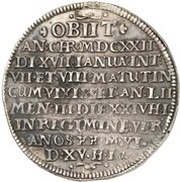 1 Thaler - Ernest III Death, Germany, 1622 reverse image