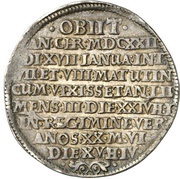 1 Thaler - Ernest III Death, Germany, 1622 reverse image