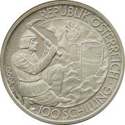 100 Schilling History: Celtic period obverse image