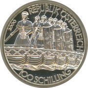 100 Schilling History: Roman Marcus Aurelius obverse image