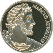 100 Schilling History: Roman Marcus Aurelius, Austria, 2000 reverse image