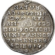 ¼ Thaler - John Death, Germany, 1622 reverse image