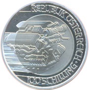 100 Schilling Transportation obverse image
