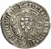 1 Tournose - Reinhard II Groschen Tournois obverse image