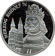 100 Schilling Herzog Rudolf IV, Austria, 2001 reverse image