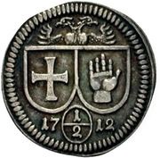 ½ Kreuzer Coronation obverse image