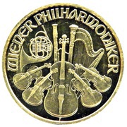 200 Schilling Vienna Philharmonic; Gold Bullion Coinage reverse image