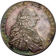 ½ Thaler, Germany, 1777 reverse image