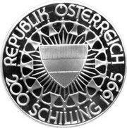 200 Schilling Olympic Movement; Summer Olympics obverse image