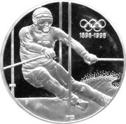 200 Schilling Olympic Movement; Winter Olympics reverse image