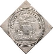 2 Ducats Silver pattern strike; Klippe, Germany, 1717 reverse image