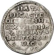1 Groschen - Albert Anthony I Death, Germany, 1670 reverse image