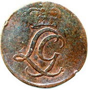 ½ Pfennig - Louis Günther II obverse image