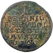 1 Pfennig - John Frederick, Germany, 1756-1761 reverse image