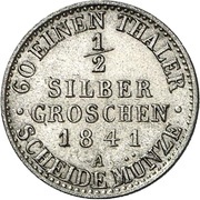 ½ Silbergroschen - Frederick Günther, Germany, 1841 reverse image