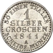 1 Silbergroschen - Frederick Günther, Germany, 1841 reverse image