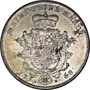 1 Thaler - Louis Günther II, Germany, 1768 reverse image