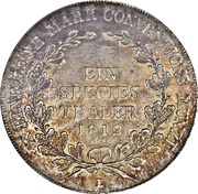 1 Thaler - Frederick Günther, Germany, 1812-1813 reverse image
