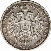 1 Vereinsthaler - Frederick Günther, Germany, 1862-1863 reverse image