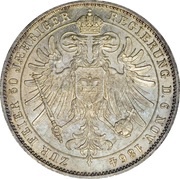 1 Vereinstaler - Frederick Günther, Germany, 1864 reverse image