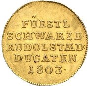 1 Ducat - Louis Frederick II Schwarza Ausbeute, Germany, 1803 reverse image